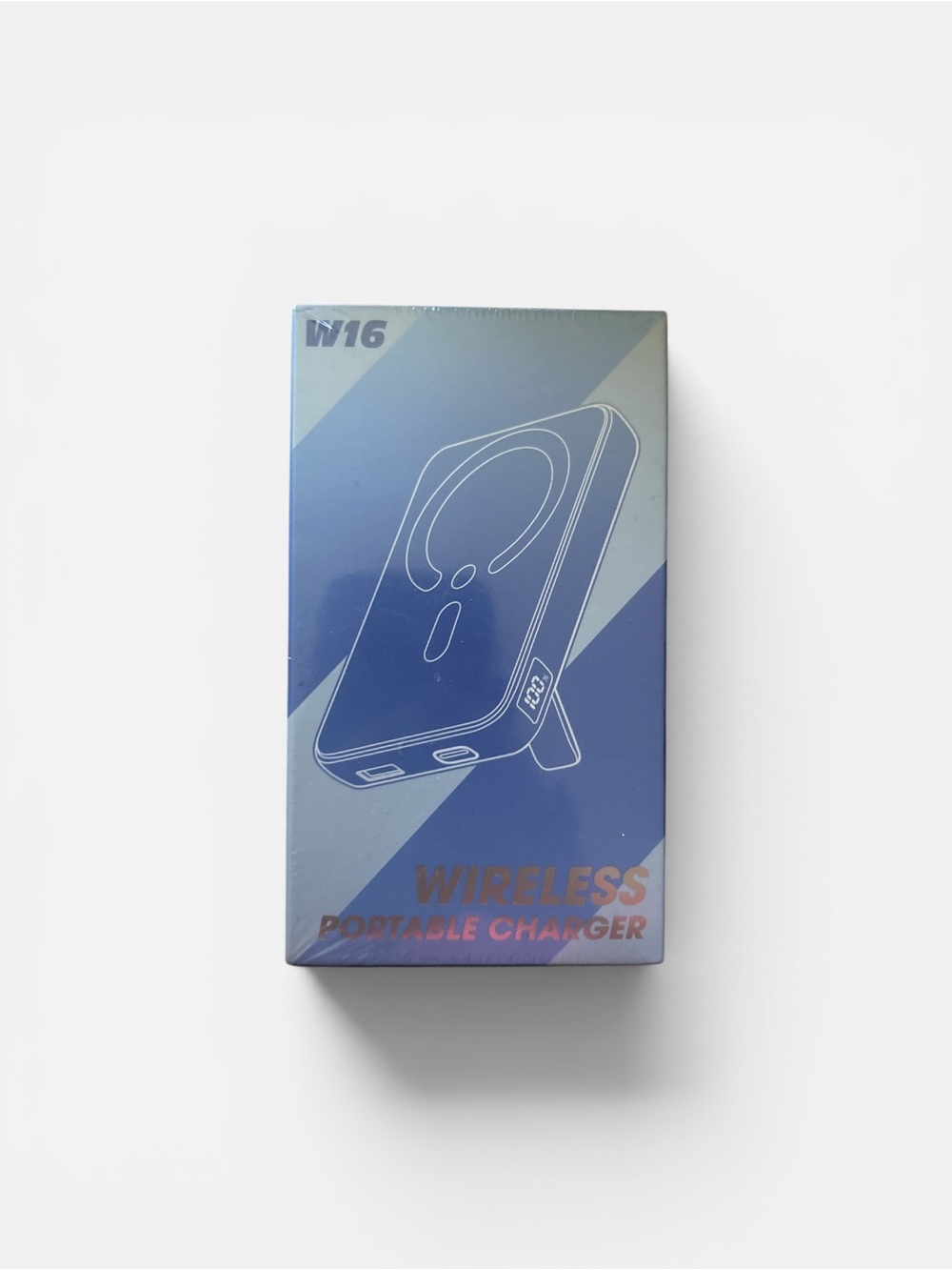 W16 12000mAh Wireless Power Bank with Stand New Sealed